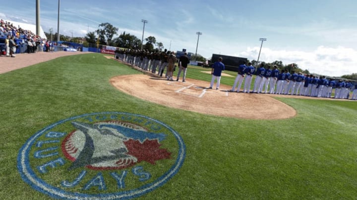 DUNEDIN, FL - MARCH 3: General view as the Toronto Blue Jays prepare to host the Pittsburgh Pirates in the spring training opener for both teams at Florida Auto Exchange Stadium on March 3, 2015 in Dunedin, Florida. (Photo by Joe Robbins/Getty Images)