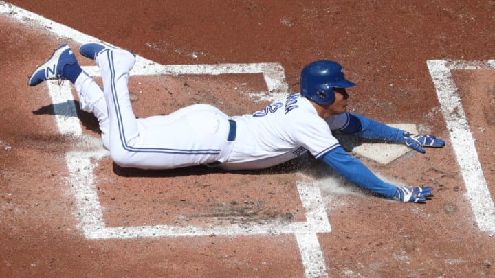 TORONTO, ON - AUGUST 13: Ezequiel Carrera