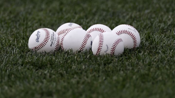 NEW YORK, NY - JULY 24: Baseballs are seen before the Toronto Blue Jays take on the New York Mets at Citi Field on July 24, 2021 in New York City. (Photo by Adam Hunger/Getty Images)