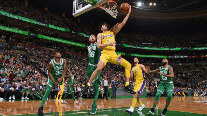 BOSTON, MA - NOVEMBER 8: Lonzo Ball BOSTON, MA - NOVEMBER 8: Lonzo Ball