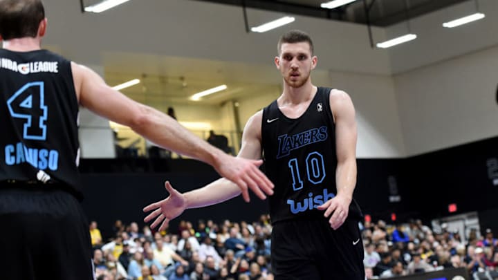 Los Angeles Lakers, South Bay Lakers, Svi Mykhailiuk (Photo by Adam Pantozzi/NBAE via Getty Images)