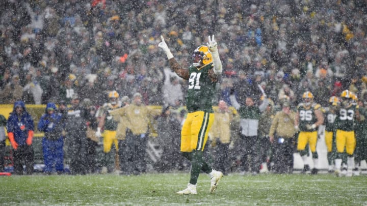 Green Bay Packers edge rusher Preston Smith (Photo by Stacy Revere/Getty Images)