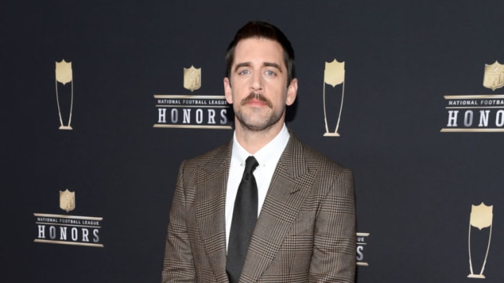 ATLANTA, GEORGIA - FEBRUARY 02: NFL player Aaron Rodgers attends the 8th Annual NFL Honors at The Fox Theatre on February 02, 2019 in Atlanta, Georgia. (Photo by Jason Kempin/Getty Images)