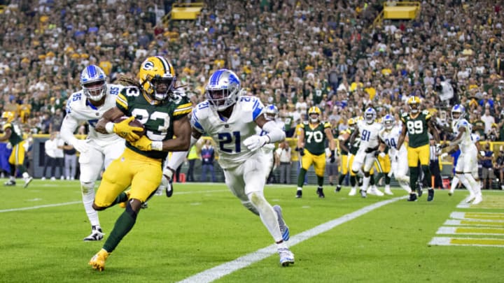 Green Bay Packers, Aaron Jones (Photo by Wesley Hitt/Getty Images) Green Bay Packers, Aaron Jones (Photo by Wesley Hitt/Getty Images)