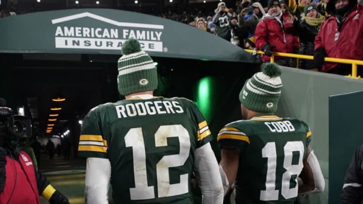 Green Bay Packers, Aaron Rodgers, Randall Cobb (Photo by Patrick McDermott/Getty Images)