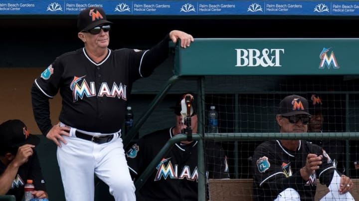 Dark sunglasses the closest Miami has come to night conditions so far this Spring. Mandatory Credit: Steve Mitchell-USA TODAY Sports