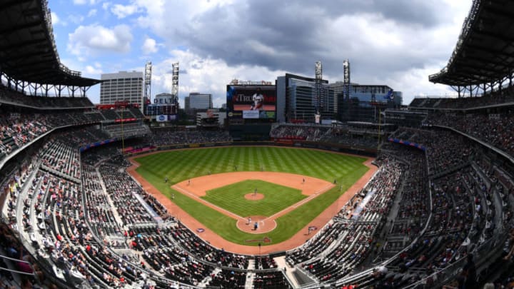ATLANTA, GA - JULY 7: A general view of SunTrust Park during the game between the Atlanta Braves and the Miami Marlins on July 7, 2019 in Atlanta, Georgia. (Photo by Scott Cunningham/Getty Images)