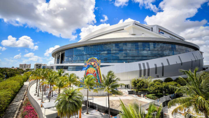 MIAMI, FLORIDA - MARCH 13: A general view of Marlins Park home of the Miami Marlins on March 13, 2020 in Miami, Florida. Major League Baseball is suspending Spring Training and delaying the start of the regular season by at least two weeks due to the ongoing threat of the Coronavirus (COVID-19) outbreak.(Photo by Mark Brown/Getty Images)