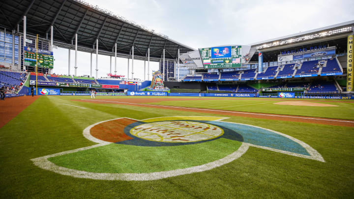 The Marlins, or at least their stadium, will be back in the national spotlight this July. Mandatory Credit: Logan Bowles-USA TODAY Sports