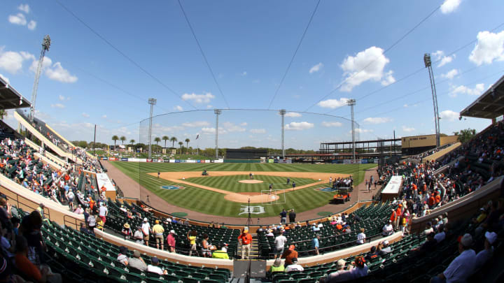 LAKELAND, FL – MARCH 01: A view from the Tiger spring training home Joker Marchant Stadium before the game between the Pittsburgh Pirates and the Detroit Tigers at Joker Marchant Stadium on March 1, 2016 in Lakeland, Florida. (Photo by Justin K. Aller/Getty Images)