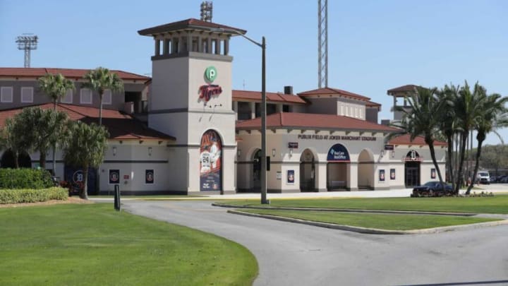 Exterior of Publix Field at Joker Marchant Stadium in Lakeland, Fla., Friday, Feb. 26, 2021.Spring Training overview, Joker Merchant Stadium overview, Publix Field overview