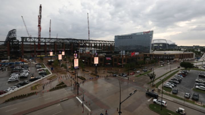 ARLINGTON, TEXAS - MAY 18: A general view of construction of Globe Life Field on May 18, 2019 in Arlington, Texas. (Photo by Ronald Martinez/Getty Images)