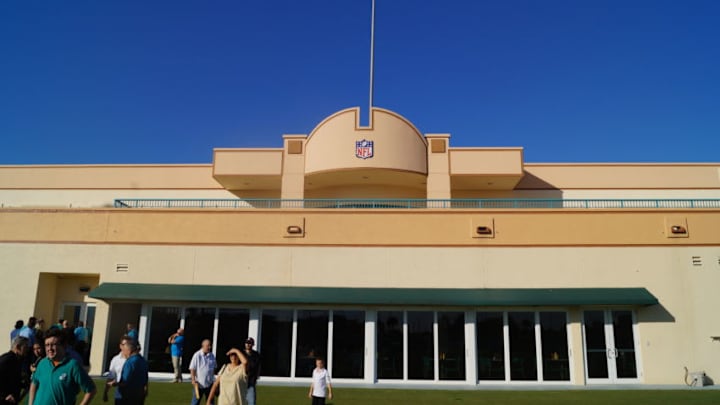 The back of the Miami Dolphins training facility in Davie, FL. - Image by Brian Miller