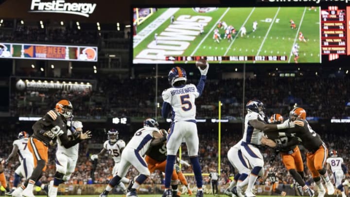 Denver Broncos quarterback Teddy Bridgewater. Mandatory Credit: Scott Galvin-USA TODAY Sports