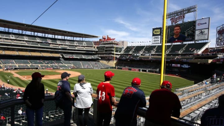 MINNEAPOLIS, MN - APRIL 22: Minnesota Twins fans take in the stadium view and the pleasant weather before a game between the Detroit Tigers and the Minnesota Twins on April 22, 2017 at Target Field in Minneapolis, Minnesota. Photo by Andy King/Getty Images) MINNEAPOLIS, MN - APRIL 22: Minnesota Twins fans take in the stadium view and the pleasant weather before a game between the Detroit Tigers and the Minnesota Twins on April 22, 2017 at Target Field in Minneapolis, Minnesota. Photo by Andy King/Getty Images)