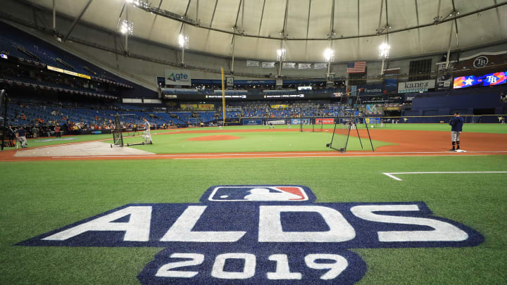 ST PETERSBURG, FLORIDA – OCTOBER 08: A general view prior to game four of the American League Division Series between the Tampa Bay Rays and the Houston Astros at Tropicana Field on October 08, 2019 in St Petersburg, Florida. (Photo by Mike Ehrmann/Getty Images)