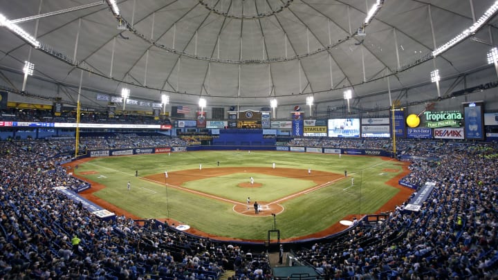 ST. PETERSBURG, FL – APRIL 17: General view as baseball fans watch the Tampa Bay Rays take on the New York Yankees during the sixth inning of a game on April 17, 2014 at Tropicana Field in St. Petersburg, Florida. (Photo by Brian Blanco/Getty Images)
