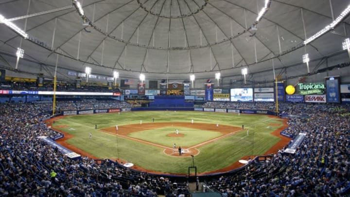 ST. PETERSBURG, FL - APRIL 17: General view as baseball fans watch the Tampa Bay Rays take on the New York Yankees during the sixth inning of a game on April 17, 2014 at Tropicana Field in St. Petersburg, Florida. (Photo by Brian Blanco/Getty Images)