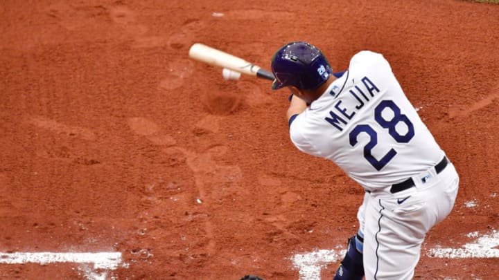 Francisco Mejia Tampa Bay Rays (Photo by Julio Aguilar/Getty Images)