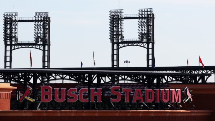 ST LOUIS, MO - OCTOBER 28: A general view Busch Stadium prior to Game Five of the 2013 World Series between the Boston Red Sox and St Louis Cardinals on October 28, 2013 in St Louis, Missouri. (Photo by Ronald Martinez/Getty Images)