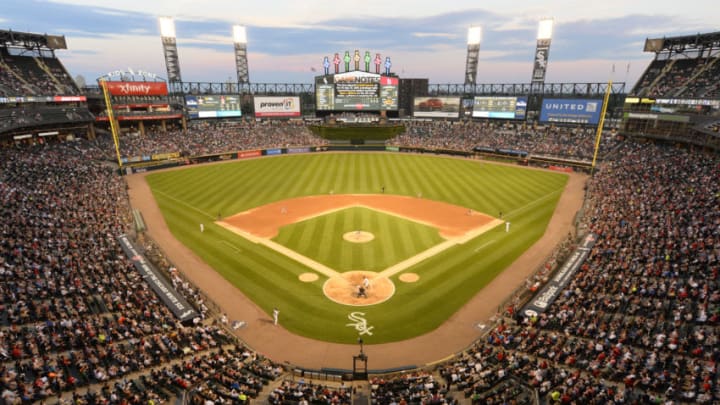 CHICAGO - JULY 10: A general view of Guaranteed Rate Field as a crowd of 23, 245 looks on during the game between the St. Louis Cardinals and Chicago White Sox on July 10, 2018 at Guaranteed Rate Field in Chicago, Illinois. (Photo by Ron Vesely/MLB Photos via Getty Images)