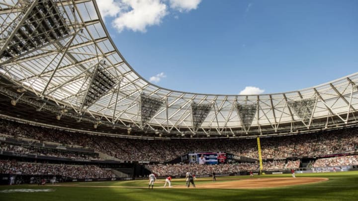 LONDON, ENGLAND - JUNE 30: A general view during the game two of the 2019 Major League Baseball London Series between the Boston Red Sox and the New York Yankees on June 30, 2019 at West Ham London Stadium in London, England. (Photo by Billie Weiss/Boston Red Sox/Getty Images)