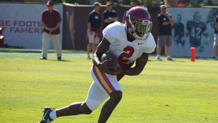 USC defensive back Adoree' Jackson during practice at Howard Jones Field. (Alicia de Artola/Reign of Troy)