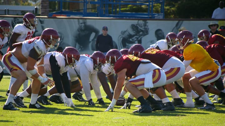 USC quarterback Max Browne during practice at Howard Jones Field. (Alicia de Artola/Reign of Troy)