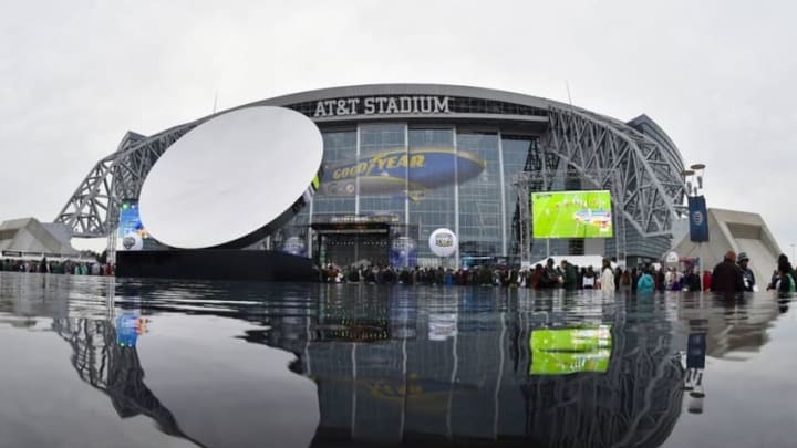 Dec 31, 2015; Arlington, TX, USA; General view of the stadium prior to the 2015 CFP semifinal between the Alabama Crimson Tide and the Michigan State Spartans at the Cotton Bowl at AT&T Stadium. Mandatory Credit: Jerome Miron-USA TODAY Sports