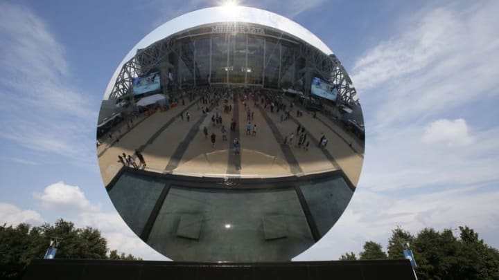 Sep 1, 2016; Arlington, TX, USA; A general view of the Sky Mirror prior to the game between the Dallas Cowboys and the Houston Texans at AT&T Stadium. Mandatory Credit: Tim Heitman-USA TODAY Sports