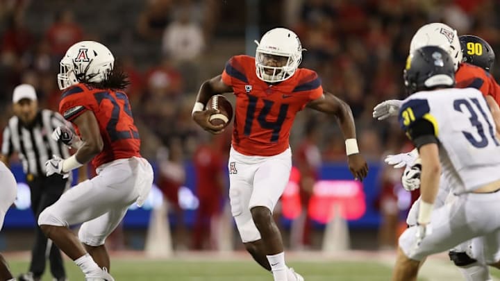 TUCSON, AZ - SEPTEMBER 02: Quarterback Khalil Tate
