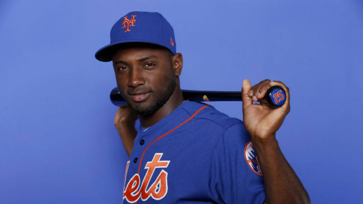 PORT ST. LUCIE, FLORIDA - FEBRUARY 21: Adeiny Hechavarria #25 of the New York Mets poses for a photo on Photo Day at First Data Field on February 21, 2019 in Port St. Lucie, Florida. (Photo by Michael Reaves/Getty Images)
