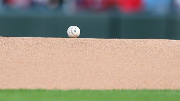 MINNEAPOLIS, MINNESOTA - APRIL 26: A baseball sits on the mound before the game pitting the Minnesota Twins against the Baltimore Orioles at Target Field on April 26, 2019 in Minneapolis, Minnesota. (Photo by Adam Bettcher/Getty Images) MINNEAPOLIS, MINNESOTA - APRIL 26: A baseball sits on the mound before the game pitting the Minnesota Twins against the Baltimore Orioles at Target Field on April 26, 2019 in Minneapolis, Minnesota. (Photo by Adam Bettcher/Getty Images)