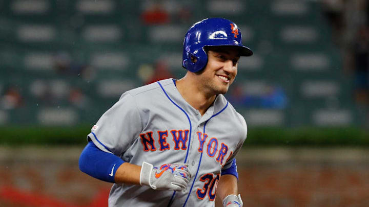 ATLANTA, GEORGIA - JUNE 18: Michael Conforto #30 of the New York Mets rounds thirds base after hitting a solo homer in the eighth inning against the Atlanta Braves on June 18, 2019 in Atlanta, Georgia. (Photo by Kevin C. Cox/Getty Images) ATLANTA, GEORGIA - JUNE 18: Michael Conforto #30 of the New York Mets rounds thirds base after hitting a solo homer in the eighth inning against the Atlanta Braves on June 18, 2019 in Atlanta, Georgia. (Photo by Kevin C. Cox/Getty Images)