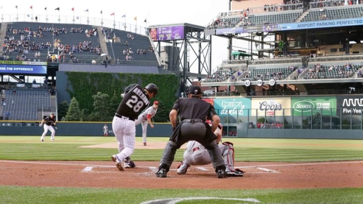 DENVER, CO - JUNE 14: Colorado Rockies right fielder Charlie