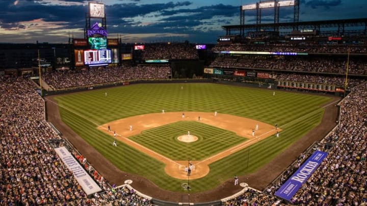 Jul 9, 2016; Denver, CO, USA; A general view of Coors Field in the sixth inning of the game between the Colorado Rockies and the Philadelphia Phillies. Mandatory Credit: Isaiah J. Downing-USA TODAY Sports
