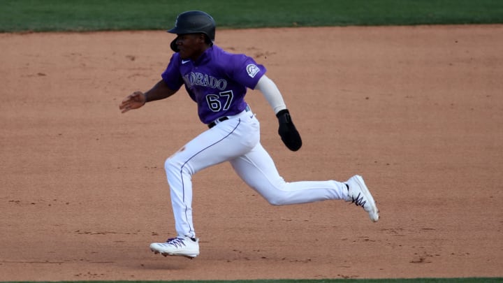 Jameson Hannah of the Colorado Rockies