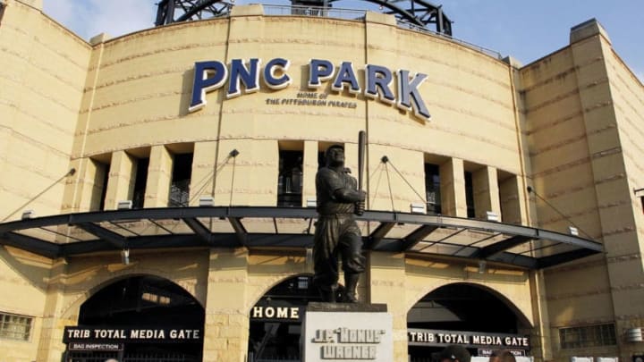 PITTSBURGH, PA - OCTOBER 01: Fans gather outside prior to the National League Wild Card game between the Pittsburgh Pirates and the San Francisco Giants at PNC Park on October 1, 2014 in Pittsburgh, Pennsylvania. (Photo by Justin K. Aller/Getty Images)