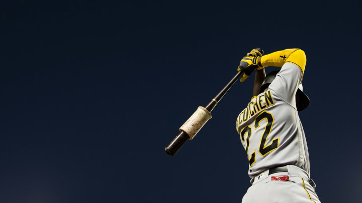 WASHINGTON, DC – SEPTEMBER 29: Andrew McCutchen #22 of the Pittsburgh Pirates prepares to hit against the Washington Nationals in the first inning at Nationals Park on September 29, 2017 in Washington, DC. (Photo by Patrick McDermott/Getty Images)