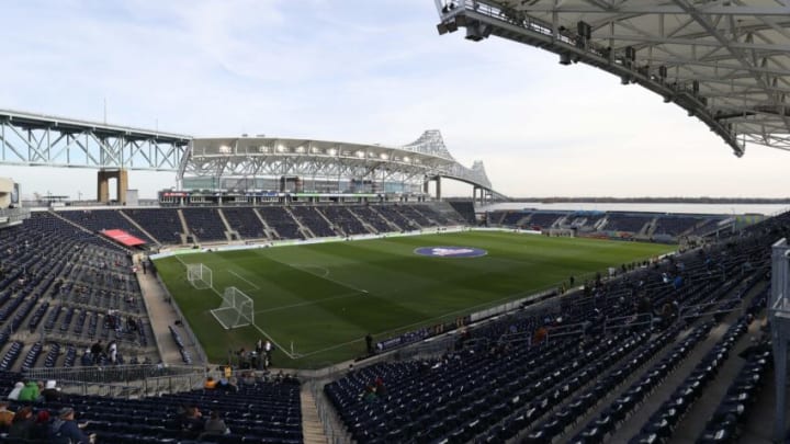 Nov 20, 2021; Chester, PA, USA; A general view before a round one MLS Playoff game between the New York Red Bulls and Philadelphia Union at Subaru Park. Mandatory Credit: Bill Streicher-USA TODAY Sports