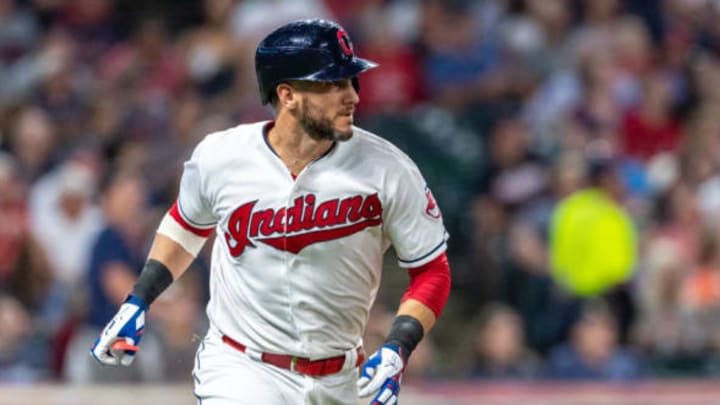 CLEVELAND, OH – SEPTEMBER 21: Yan Gomes #7 of the Cleveland Indians rounds the bases on a two run homer during the fourth inning against the Boston Red Sox at Progressive Field on September 21, 2018 in Cleveland, Ohio. (Photo by Jason Miller/Getty Images)