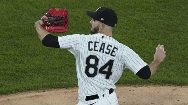 CHICAGO, ILLINOIS - MAY 11: Dylan Cease #84 of the Chicago White Sox throws a pitch during the fourth inning of a game against the Minnesota Twins at Guaranteed Rate Field on May 11, 2021 in Chicago, Illinois. (Photo by Nuccio DiNuzzo/Getty Images)