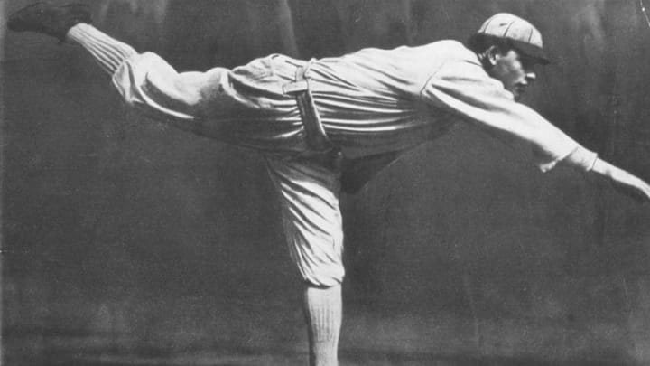 Chicago White Sox pitcher Ed Walsh in 1909. (Photo by Mark Rucker/Transcendental Graphics, Getty Images)