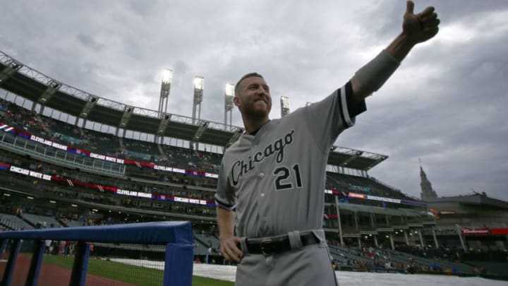 CLEVELAND, OH - JUNE 09: Todd Frazier #21 of the Chicago White Sox waves to fans before the game against the Cleveland Indians at Progressive Field on June 9, 2017 in Cleveland, Ohio. (Photo by Justin K. Aller/Getty Images)