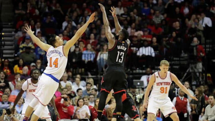HOUSTON, TX - DECEMBER 31: James Harden HOUSTON, TX - DECEMBER 31: James Harden