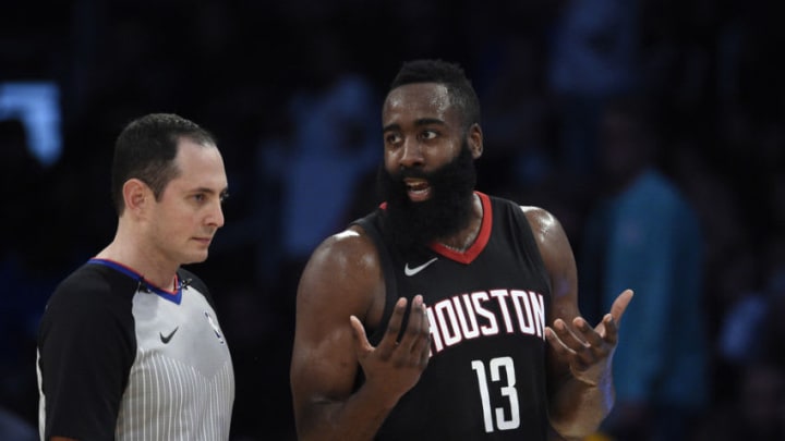 James Harden of the Houston Rockets (Photo by Kevork Djansezian/Getty Images)