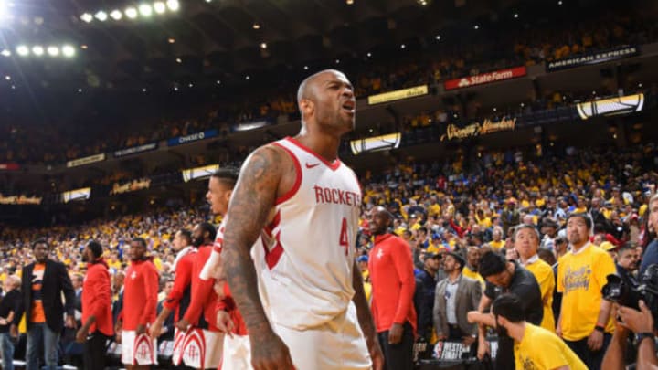 PJ Tucker #4 of the Houston Rockets