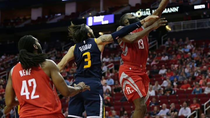 HOUSTON, TX - NOVEMBER 05: James Harden HOUSTON, TX - NOVEMBER 05: James Harden