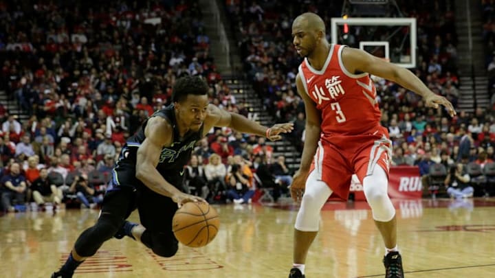 HOUSTON, TX - FEBRUARY 11: Yogi Ferrell HOUSTON, TX - FEBRUARY 11: Yogi Ferrell