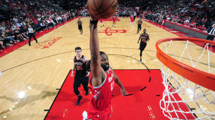 Nene Hilario #42 of the Houston Rockets (Photo by Bill Baptist/NBAE via Getty Images) Nene Hilario #42 of the Houston Rockets (Photo by Bill Baptist/NBAE via Getty Images)